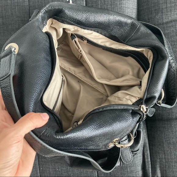 Black leather purse - Picture 2 of 3